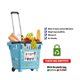 thumbnail image 5 of Carrito de supermercado dbest products GoCart Teal con ruedas, 5 of 7