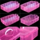 thumbnail image 3 of Contenedor De Almacenamiento Para Manualidades De 3 Niveles Rosa Con Separadores, 3 of 7