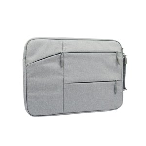 Magideal - Funda Para Portátil, Antisísmica, Resistente Al Agua, Multifuncional, Resistente Al Agua, 6 Bolsas De Malla, Cómoda Y Elegante, Funda Para Portátil Gris370Mmx265Mmx20Mm