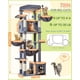 thumbnail image 2 of Árbol para gatos Taoqimiao F20G XXL de 182 cm con 2 casas y hamaca, 2 of 9