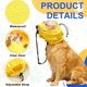 thumbnail image 3 of Gorra de Ducha para Perros, Protección de Baño Impermeable para Orejas de Cachorros, Diadema Ajustable (Rosa/Amarillo, 2 Piezas), Destinada para la Mayoría de los Perros, 3 of 7