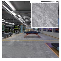 Mobii - Piso Vinílico Símil Porcelanato 45,7X45,7 Piedra Gris