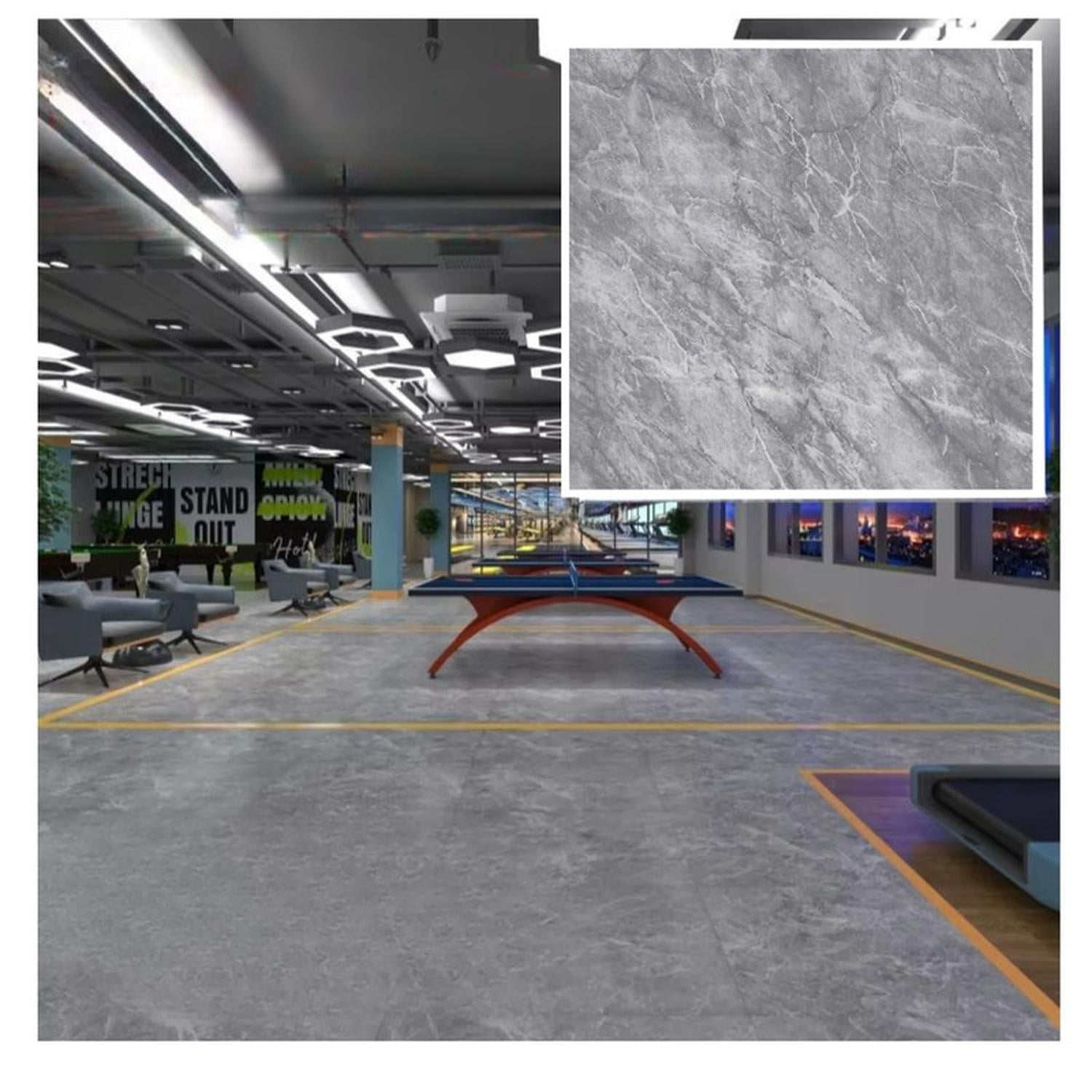 Mobii - Piso Vinílico Símil Porcelanato 45,7x45,7 Piedra Gris