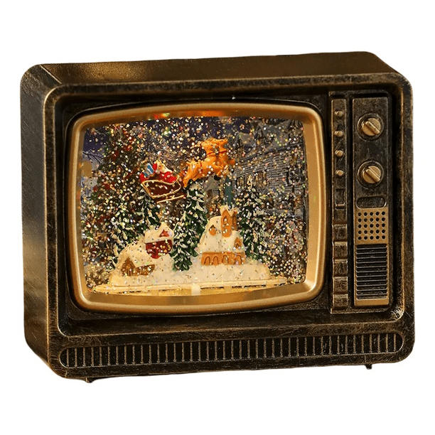Lampara De Navidad Forma De Tv Farola Navideña Para El Arbol