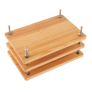 Bothyi - Prensa De Libros De Madera, Práctica Herramienta De Encuadernación De Libros Para El Hogar, Tarjetas De Encuadernación Diy