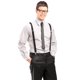 thumbnail image 4 of Tirantes trilece negros para hombre y mujer, 4 of 7