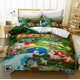 thumbnail image 1 of Sonic The Hedgehog Cartoon Quilt Duvet Cover Set Home Textiles Pillowcase3-Piece Bedding Set, 1 of 5