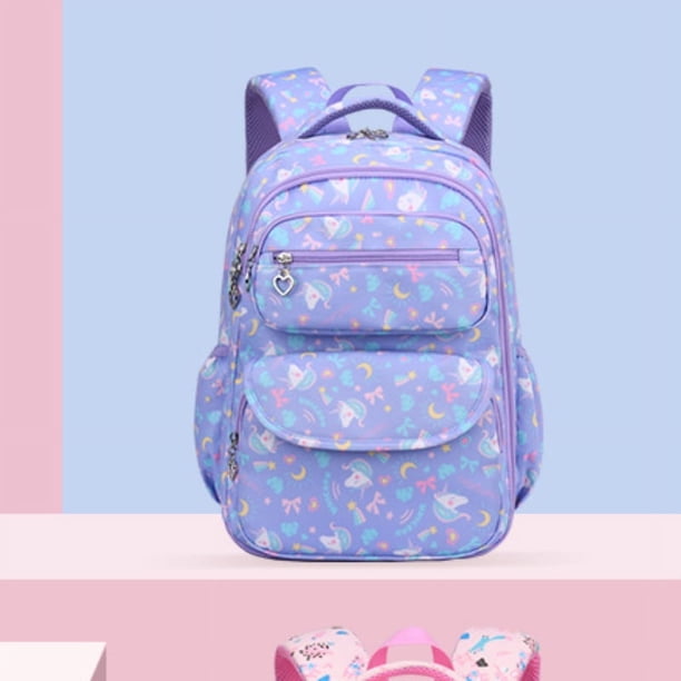 Primary School Students Backpack, Lightweight Cartoon Schoolbag, Large Capacity Bookbag With Pencil Pockets