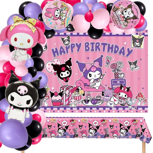 Kit De Guirnalda De Globos Kawaii Para Fiestas