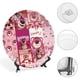 thumbnail image 4 of Oso de fresa Lotso Plato decorativo de porcelana fina (bone china), plato decorativo de cerámica para hogar, oficina, soporte de pared, platos decorativos para dormitorio - 6 pulgadas (15 cm), 4 of 6