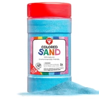 Cubo Colored Play Sand Hygloss Products, Azul Claro, 454 G