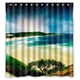 thumbnail image 1 of Cortina de ducha con diseño de océano, playa y mar de Wonderland, con ganchos, tamaño 66 x 72 pulgadas, 1 of 3