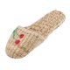 thumbnail image 2 of Zapatillas de casa hombre y paja Zapatillas de casa hechas a mano Sandalia de masaje 40, 2 of 5