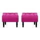 thumbnail image 1 of Set Pouf Wood 1c Felpa 00 Fucsia, 1 of 5