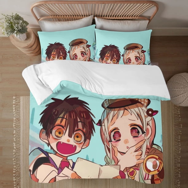 Toilet-bound Hanako-kun Soft 3D Printed Duvet Cover Bedding Set with Comforter Cover 3 Piece Set