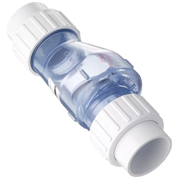 Válvula de retención Zoeller 30-0041, 50 psi, PVC, 2 puertos, 1-1/2, blanca