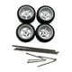 thumbnail image 2 of 4 Piezas Ruedas Y Neumáticos De Coche RC Accesorios De Coche De Aleación RC Para Bricolaje A Escala 1/64 Blanco Estilo B, 2 of 3