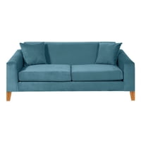 Barra Design - Sofá Finland 3C Felpa Petroleo