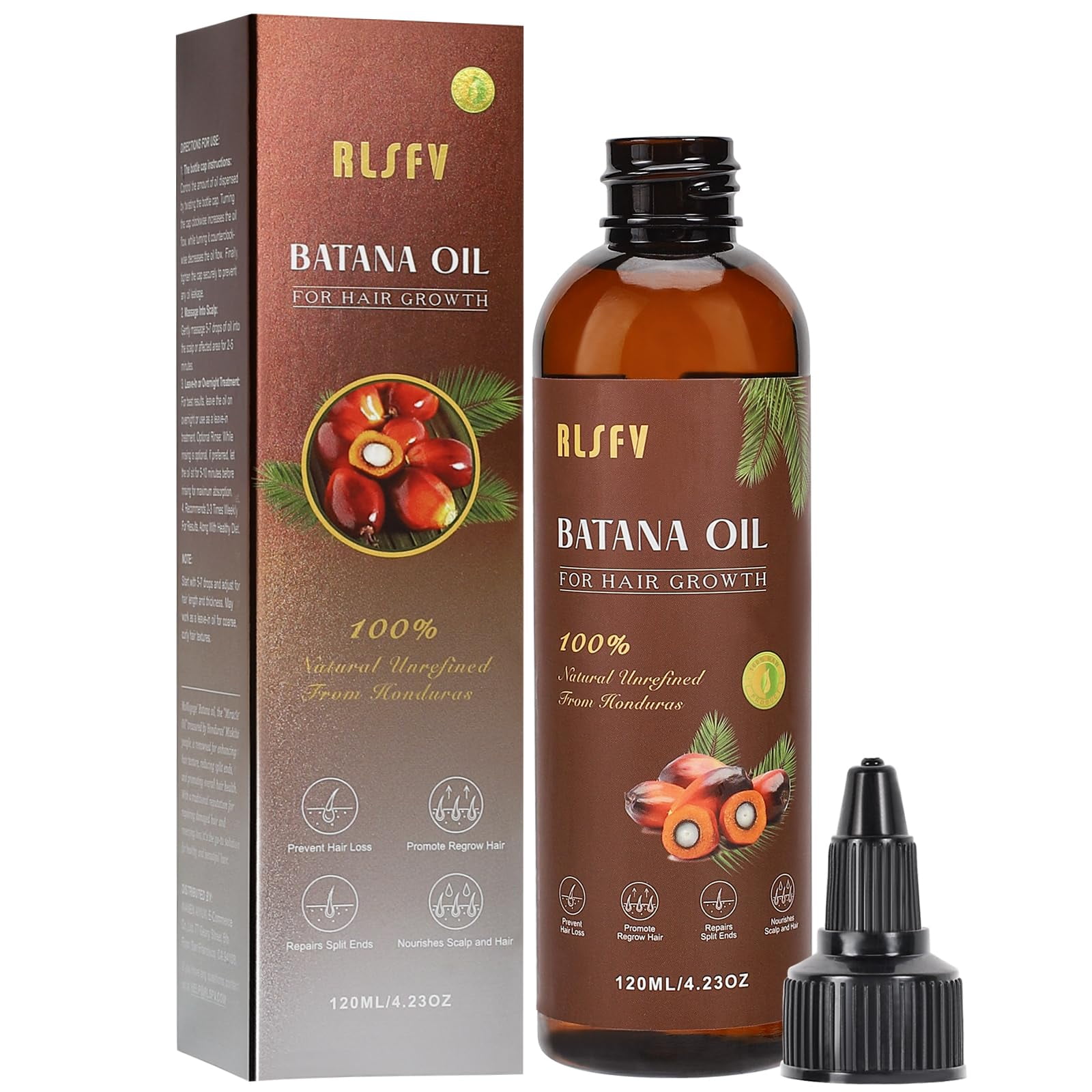 Producto Para El Crecimiento Del Cabello Rlsfv Batana Oil 125 Ml Para Hombres Y Mujeres