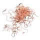 thumbnail image 1 of Ganchos Para Pendientes De Latón De 100 Piezas, Ganchos De Gancho Para Peces, Ganchos De Alambre Francés, Oro Rosa, 1 of 5
