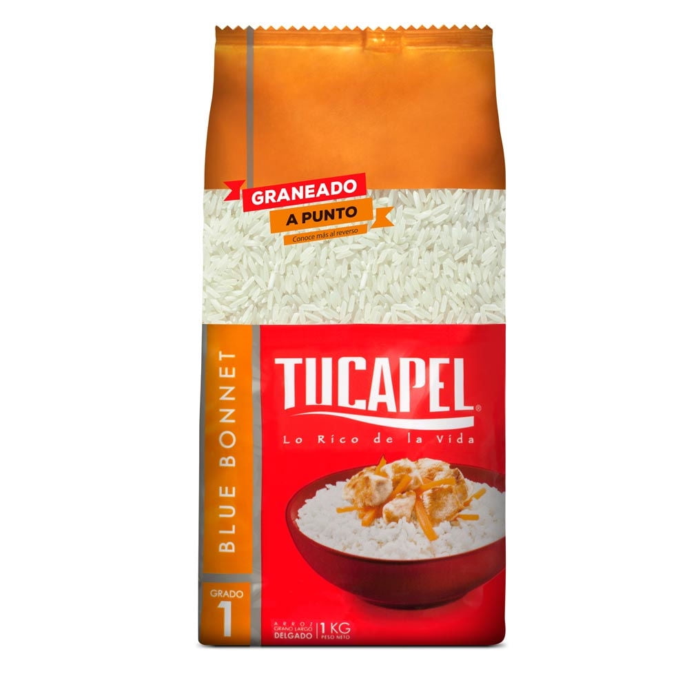 Arroz Grado 1 Grano Largo Blue Bonnet Bolsa 1 Kg Tucapel