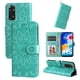 thumbnail image 1 of Funda tipo cartera FOXDOCK para Xiaomi Redmi Note 11 4G , diseño girasol en relieve, cuero PU, cierre magnético, soporte y tarjetero, 1 of 5