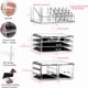 thumbnail image 2 of Organizador de maquillaje CQ acrílico transparente, paquete de 3 con 6 cajones, 2 of 6