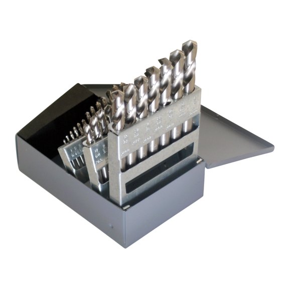 Juego de brocas de longitud corta Chicago-Latrobe 29 piezas 1/16"-1/2" HSS