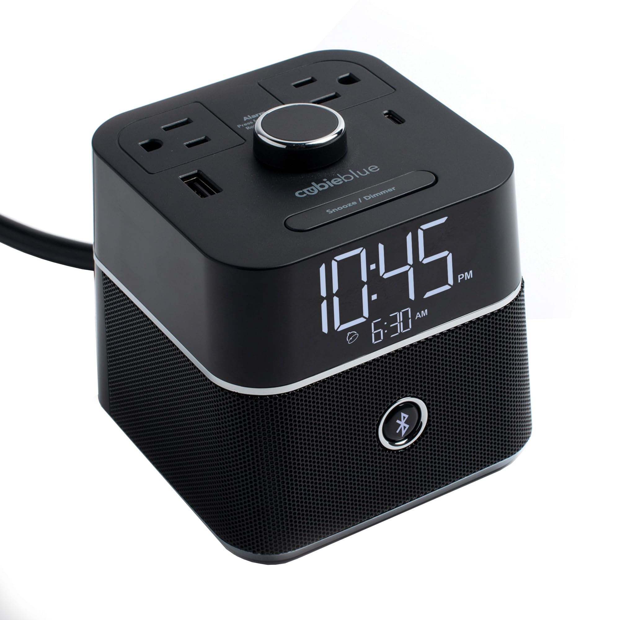 Cargador De Despertador Con Altavoz Bluetooth Brandstand Cubieblue