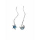 thumbnail image 1 of Aros Largos Curiosos Luna Estrella Plata Fina Ley S925, 1 of 3
