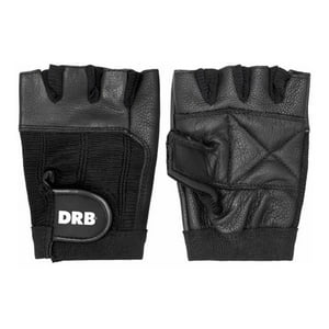 Dribbling - Guantes Fitness Cuero Spandex Drb Negro Pesas Y Gimnasio Talla Xs