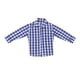 thumbnail image 1 of Moda 1/12 Camisa De Muñeca Masculina Decoración Para Figura De Acción Coleccionable Masculina De 6 Pulgadas Azul Blanco, 1 of 5