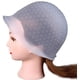 thumbnail image 2 of Gorro de silicona reutilizable para teñir el cabello, con gancho de metal, para peluquería, kit de reflejos (blanco), 2 of 3