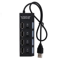 Genérico - Hub Usb 2.0 Con Switch Con 4 Puertos