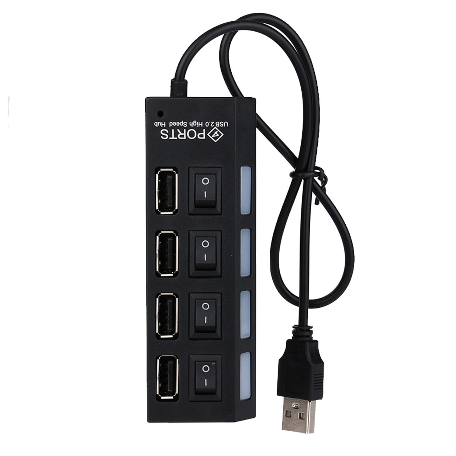 Genérico - Hub Usb 2.0 Con Switch Con 4 Puertos