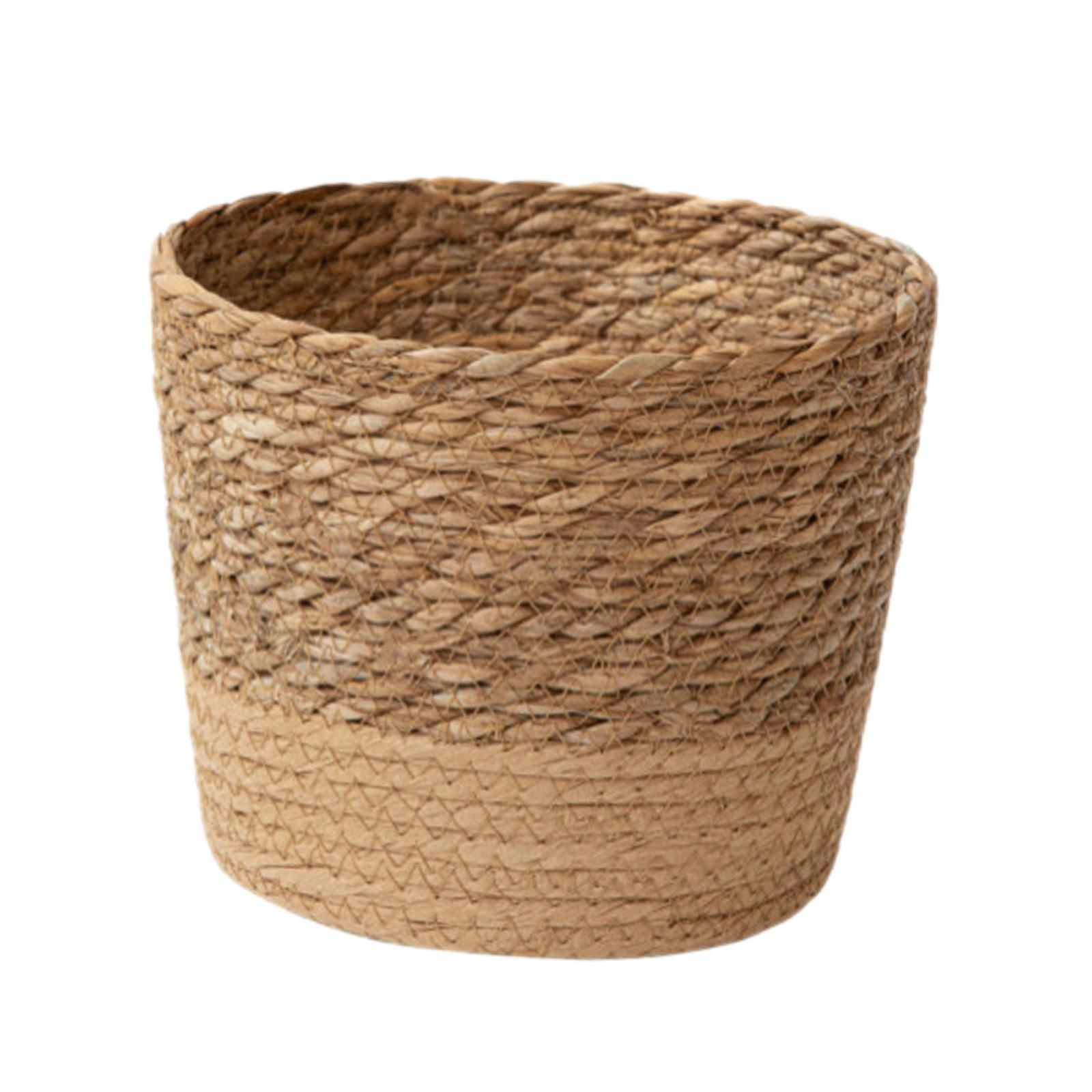 Magideal - Contenedores De Almacenamiento, Cesta Tejida Para Macetero, Decorativa Con Revestimiento Impermeable, Maceta, Contenedores Para Cocina, Flores Al Aire S