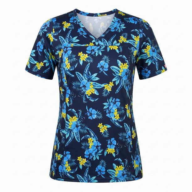 Delantal Mujer Ripholia 2229 tela elasticada estampada