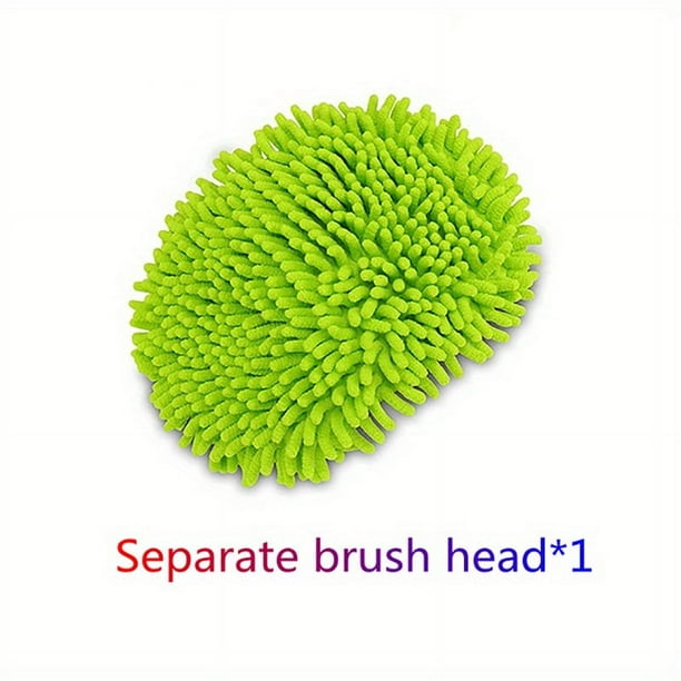 Mop Head & 42 Inch (Retractable) Car Wash Brush Mop Set, Long Handle Mop Sponge Car Cleaning Supplies, Duster Car Wash Tool Accessories