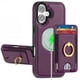 thumbnail image 1 of Funda Cartera para iPhone 17 Morada con Agarre y Bloqueo RFID, 1 of 9