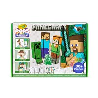 Set De Arte Crayola Minecraft Pops 3D Con Libro Para Colorear De Más De 6 Años