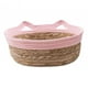 thumbnail image 3 of Cesta Para Cama De Gato Tejida A Mano, Nido De Cama Para Perro, Cestas Para Rascar Gatos Japonesas, Rosa M, 3 of 5