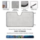 thumbnail image 2 of Pato Dodgers Parasol para Parabrisas Delantero Protector Plegable, Visera Solar para Auto Bloquea Rayos UV Mantiene tu Vehículo Fresco140cm*76cm, 2 of 6