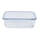 thumbnail image 1 of Contenedor 1500ML Vidrio Rectangular 1 Pieza Transparente, 1 of 2