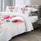 thumbnail image 3 of Moon Wolf Bedding Green Watercolor Forest Wolf Landscape Duvet Cover Sets 3 Pieces Wild Animal Bedding Set, 3 of 5