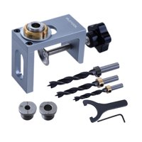 Magideal - Juego De Plantilla De Espiga Autocentrante, Plantilla De Guía De Taladro, Punzón De Mano Preciso Y Práctico De Aleación De Aluminio, Kit De Plantilla Juego De 8 Mm 10 Mm Y 12 Mm