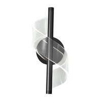 Magideal - Aplique De Pared, Accesorio De Iluminación Led De Lujo, 12W, Acrílico, Espiral, Led, Apliques De Aluminio, Lámpara De Pared Para Interior, Balcón, Pas Negro