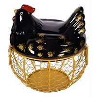 Genérico - Porta Huevos Decorativo Gallina Cesta Almacenamiento Jhn