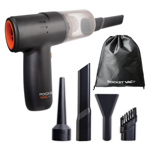 Aspiradora de mano Pocket Vac 2 en 1 inalámbrica con soplador