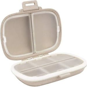 Dexomed - Pastillero Portátil Organizador 8 Divisiones Diario Bolso Viajes