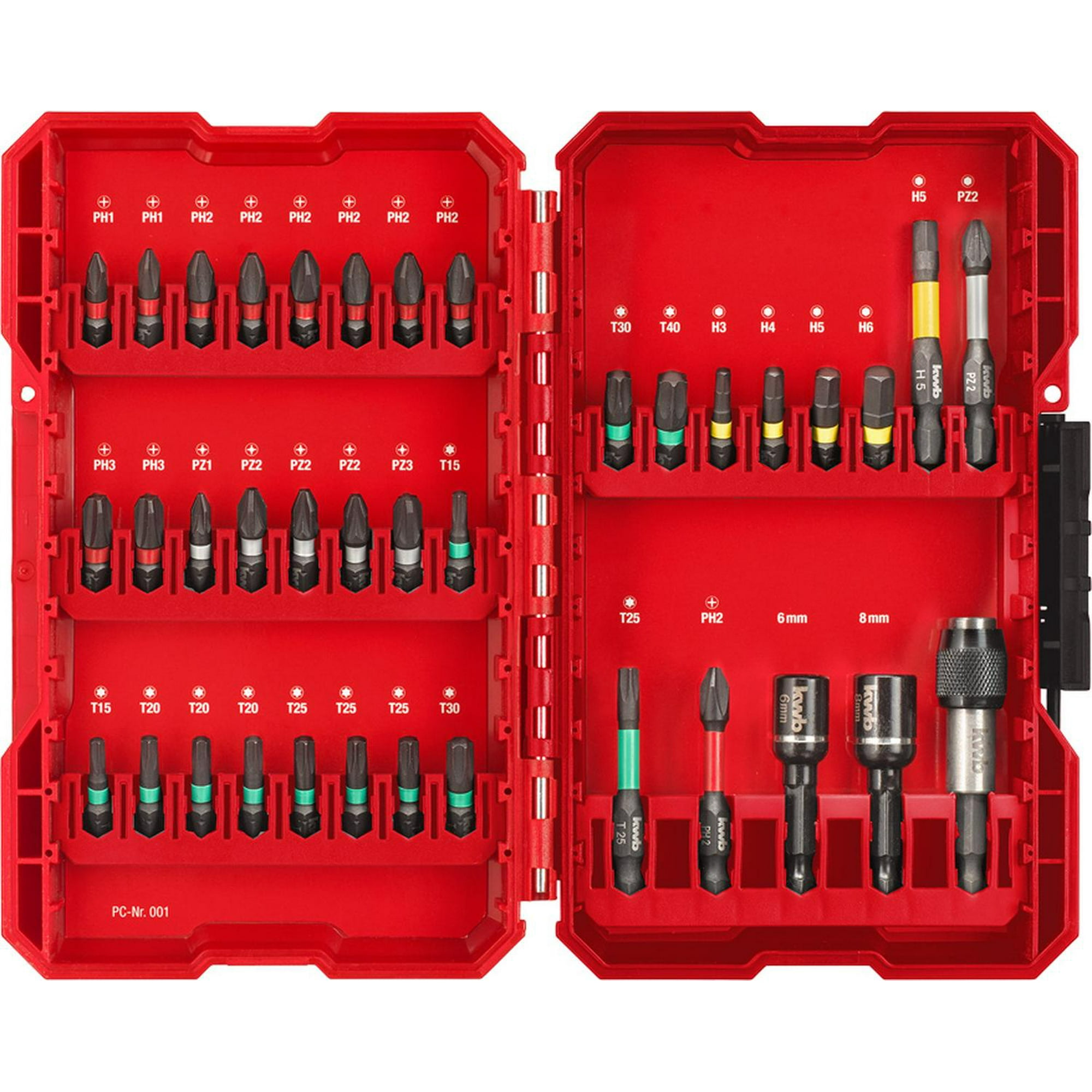 Juego De Puntas De Impacto 37 Piezas 109000 Kwb Negro 25x4x25